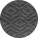 Round Abstract Gray Modern Rug, abs111gry