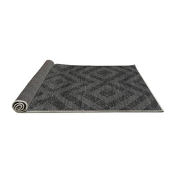 Sideview of Abstract Gray Modern Rug, abs111gry