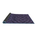 Sideview of Abstract Blue Modern Rug, abs111blu