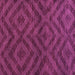 Square Machine Washable Abstract Purple Modern Area Rugs, wshabs111pur