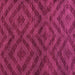 Square Machine Washable Abstract Pink Modern Rug, wshabs111pnk