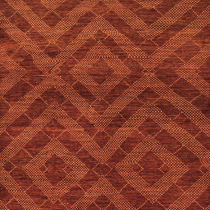 Machine Washable Abstract Orange Modern Area Rugs, wshabs111org