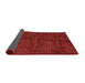 Abstract Red Modern Rug in a Kitchen, abs112