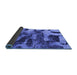 Sideview of Abstract Blue Modern Rug, abs1120blu