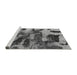 Sideview of Machine Washable Abstract Gray Modern Rug, wshabs1120gry