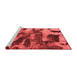 Modern Red Washable Rugs