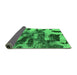 Sideview of Abstract Green Modern Rug, abs1120grn