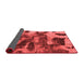 Abstract Red Modern Area Rugs