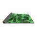 Sideview of Abstract Emerald Green Modern Rug, abs1120emgrn