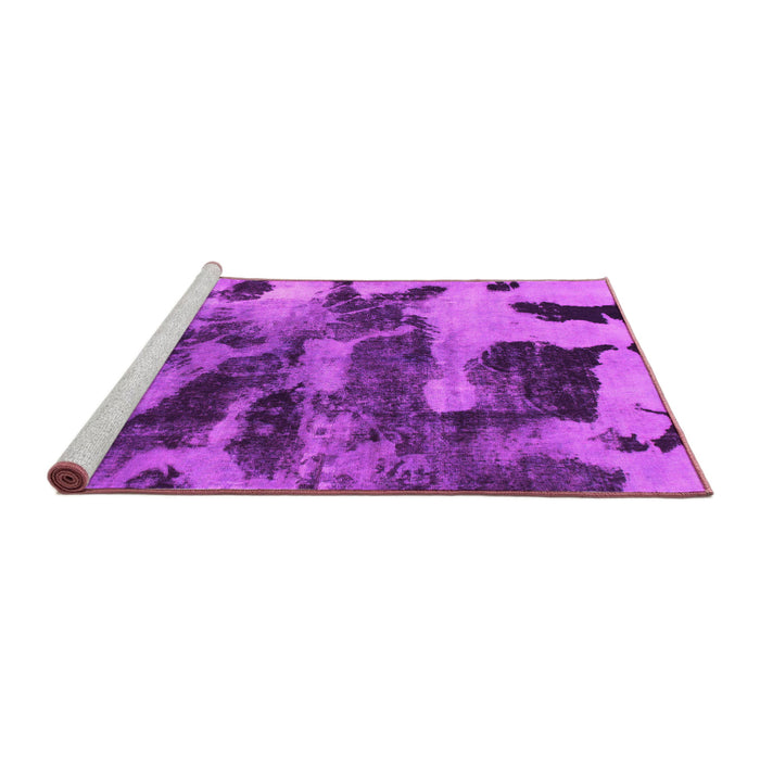 Sideview of Machine Washable Abstract Pink Modern Rug, wshabs1120pnk