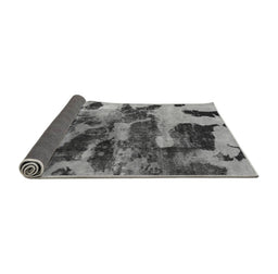 Sideview of Abstract Gray Modern Rug, abs1120gry