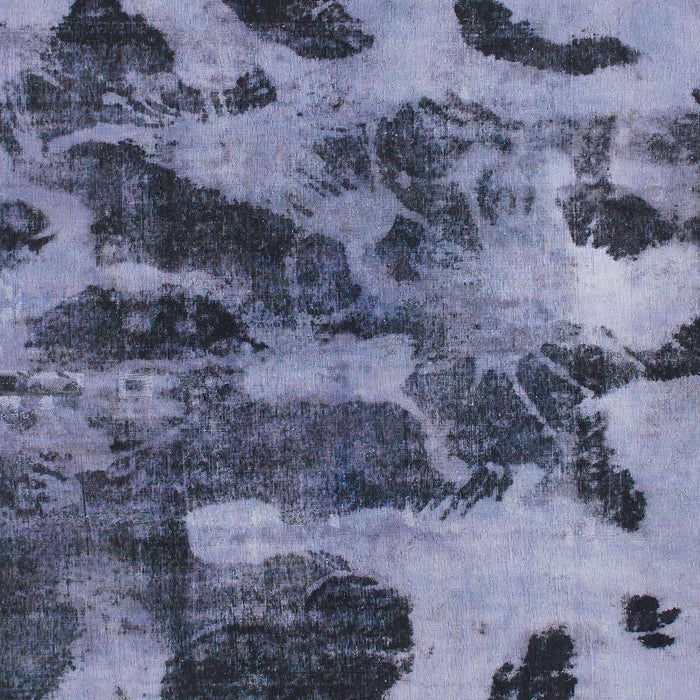 Machine Washable Abstract Blue Gray Rug, wshabs1120