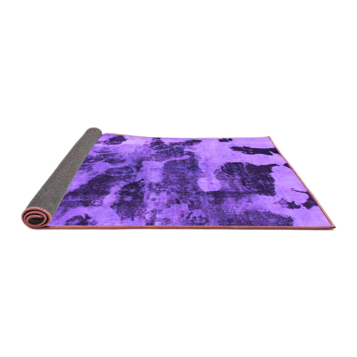 Sideview of Abstract Purple Modern Rug, abs1120pur