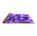 Sideview of Abstract Purple Modern Rug, abs1120pur