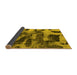 Sideview of Abstract Yellow Modern Rug, abs1120yw