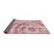 Sideview of Abstract Pink Modern Rug, abs1121