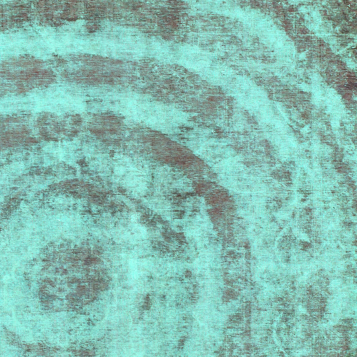 Machine Washable Abstract Turquoise Modern Area Rugs, wshabs1121turq