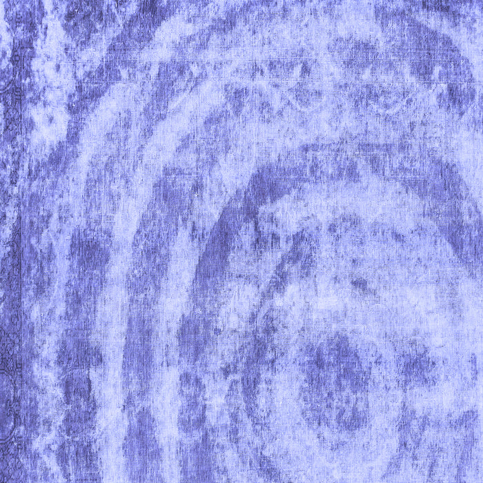 Square Machine Washable Abstract Blue Modern Rug, wshabs1121blu