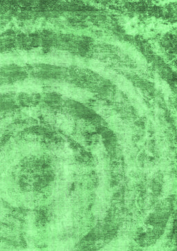 Abstract Emerald Green Modern Rug, abs1121emgrn