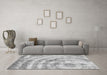 Machine Washable Abstract Gray Modern Rug in a Living Room,, wshabs1121gry