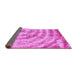 Sideview of Abstract Pink Modern Rug, abs1121pnk