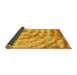 Sideview of Abstract Yellow Modern Rug, abs1121yw