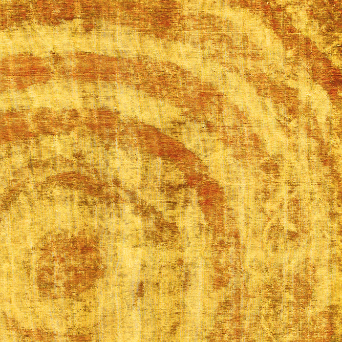 Machine Washable Abstract Yellow Modern Rug, wshabs1121yw