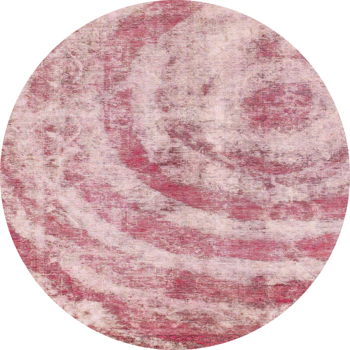 Square Abstract Pink Modern Rug, abs1121