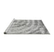 Sideview of Machine Washable Abstract Gray Modern Rug, wshabs1121gry