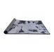 Sideview of Abstract Light Steel Blue Modern Rug, abs1122