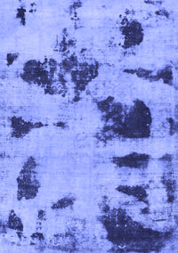 Abstract Blue Modern Rug, abs1122blu