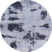 Square Abstract Light Steel Blue Modern Rug, abs1122