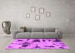 Machine Washable Abstract Pink Modern Rug in a Living Room, wshabs1122pnk