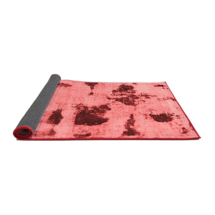 Abstract Red Modern Area Rugs