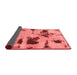 Abstract Red Modern Area Rugs