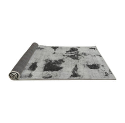 Sideview of Abstract Gray Modern Rug, abs1122gry