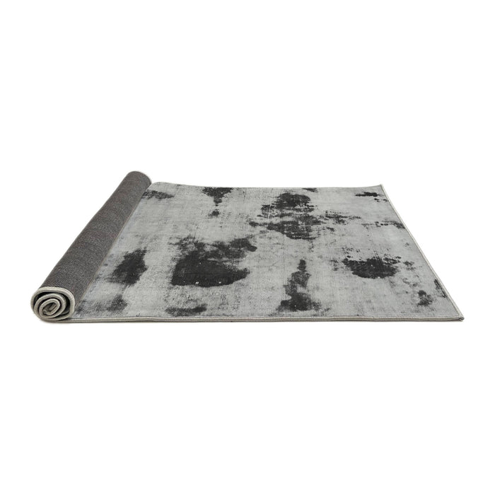 Sideview of Abstract Gray Modern Rug, abs1122gry