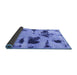 Sideview of Abstract Blue Modern Rug, abs1122blu