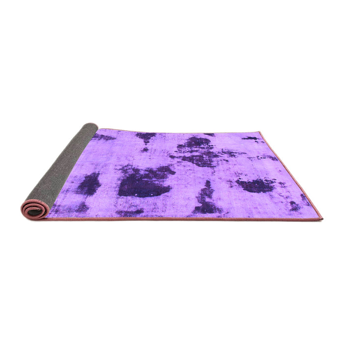 Sideview of Abstract Purple Modern Rug, abs1122pur