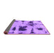 Sideview of Abstract Purple Modern Rug, abs1122pur