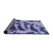 Sideview of Abstract Purple Mimosa Purple Modern Rug, abs1123