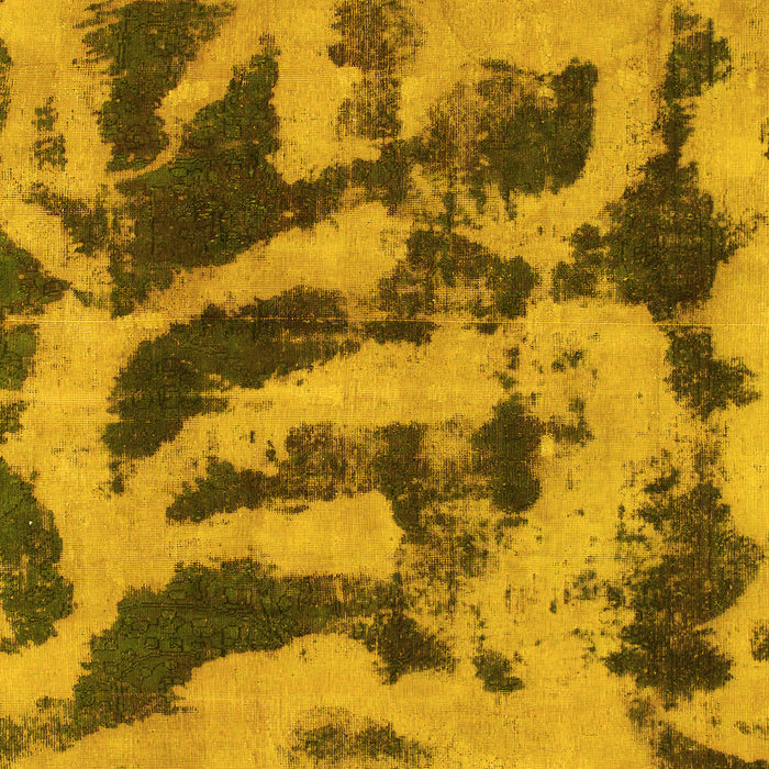 Machine Washable Abstract Yellow Modern Rug, wshabs1123yw