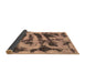 Sideview of Abstract Brown Modern Rug, abs1123brn