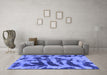 Machine Washable Abstract Blue Modern Rug in a Living Room, wshabs1123blu