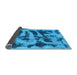 Sideview of Abstract Light Blue Modern Rug, abs1123lblu