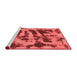 Modern Red Washable Rugs