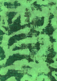 Abstract Green Modern Rug, abs1123grn