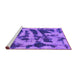 Sideview of Machine Washable Abstract Purple Modern Area Rugs, wshabs1123pur