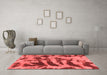 Modern Red Washable Rugs