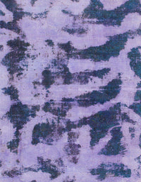 Machine Washable Abstract Purple Mimosa Purple Rug, wshabs1123